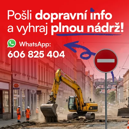 🚗 Dopravní hlídka Hitrádia Contact: Natankuj plnou zadarmo!