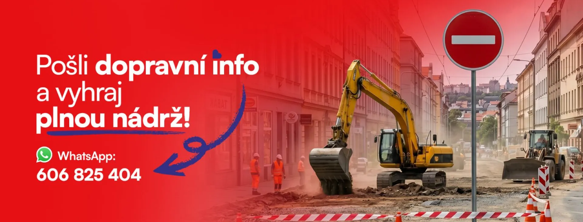 Dopravní hlídka Hitrádia Contact: Natankuj plnou zadarmo!