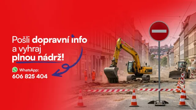 Dopravní hlídka Hitrádia Contact: Natankuj plnou zadarmo!