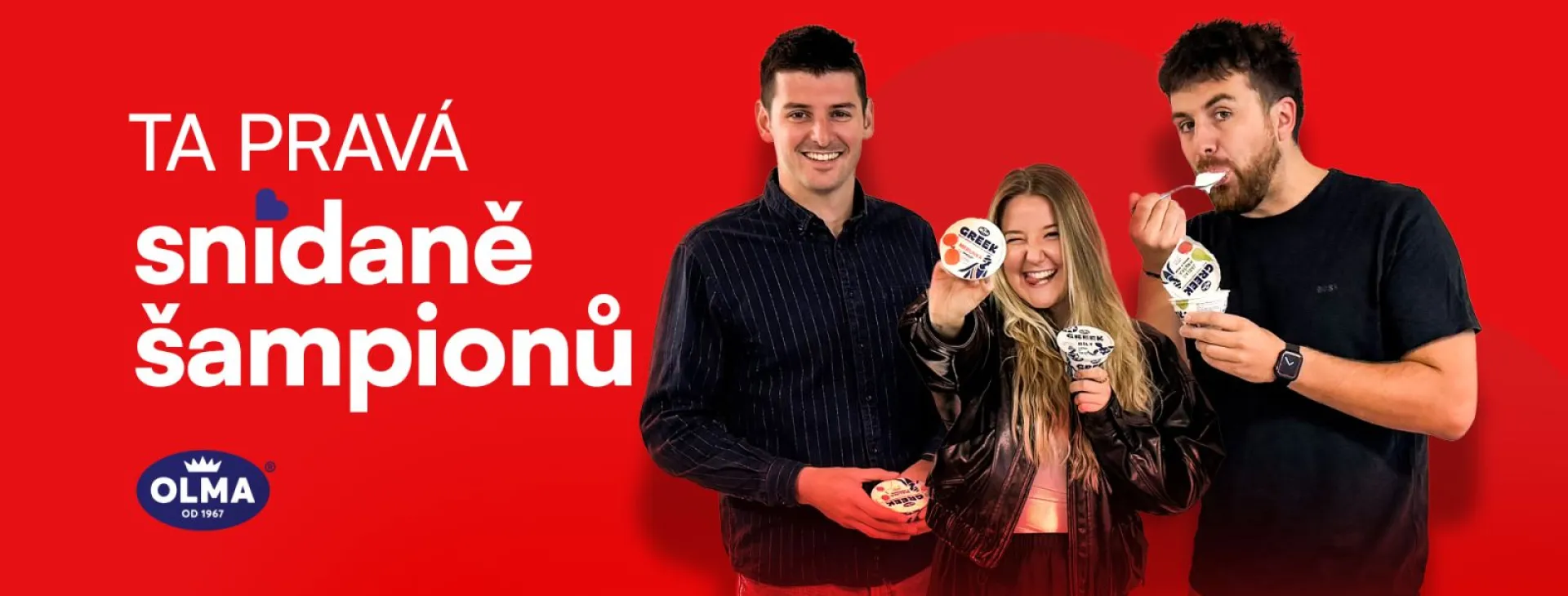 Vstávejte se Snídaní šampionů a řeckým jogurtem GREEK od Olmy!